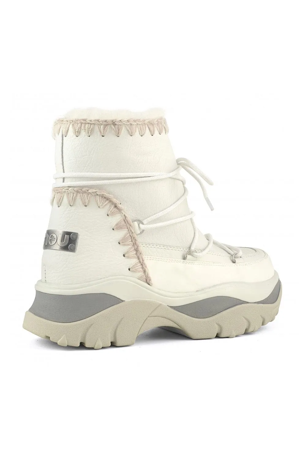 MOU Μπότες Chunky Sneaker Lace Up White