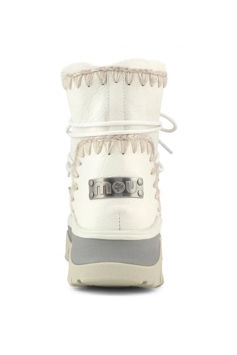 MOU Μπότες Chunky Sneaker Lace Up White