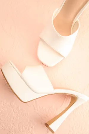 Nerthus White | High Heel Sandals