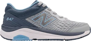 New Balance Wmns 847v4 'Light Aluminum Team Carolina' sneakers, gray