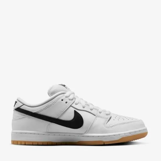 Nike SB Dunk Low White and Gum Light Brown