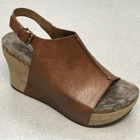 Open Toe Platform Wedge Sandal
