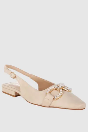Pearl-Studded Horsebit Flats