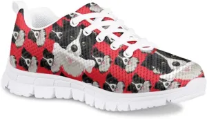 PinUp Angel Girl Running Shoes Lightweight Tennis Shoes Non Slip Workout Shoes Breathable Mesh Walking Sneakers