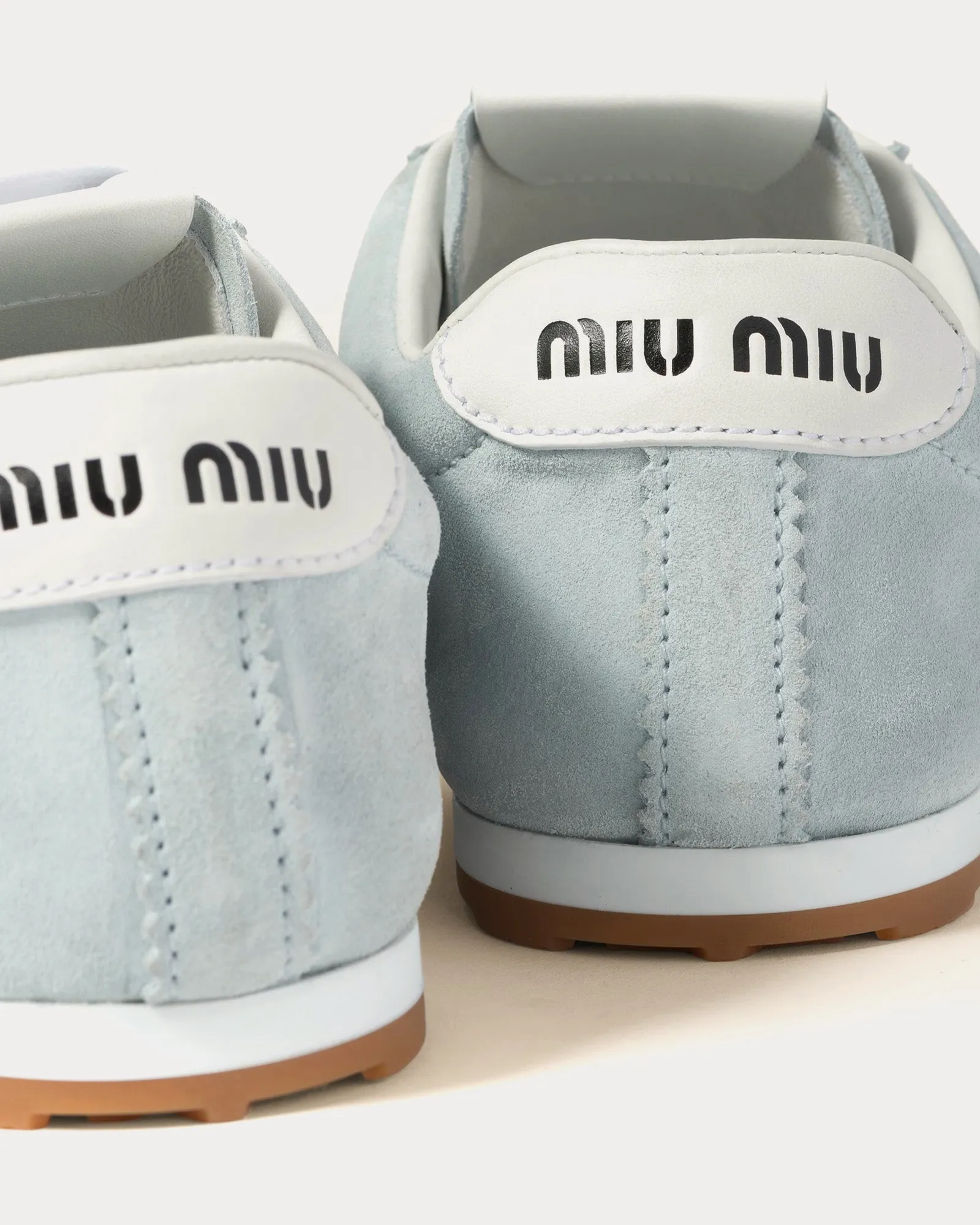 Plume Suede Light Blue Low Top Sneakers