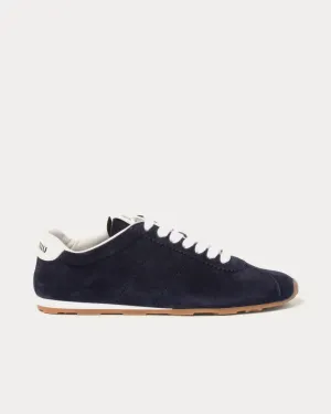 Plume Suede Navy Low Top Sneakers