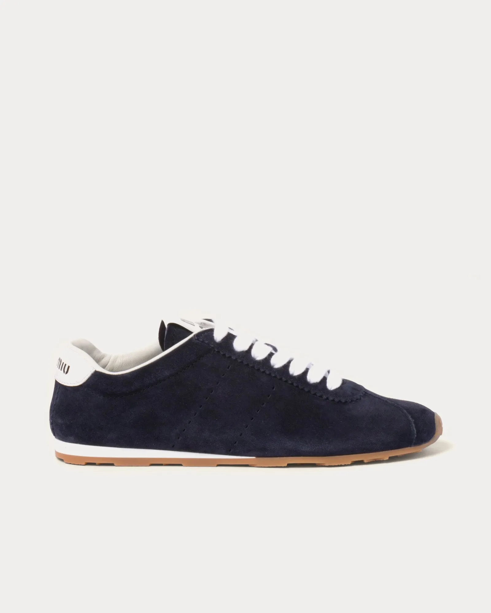 Plume Suede Navy Low Top Sneakers
