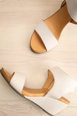 Quainton White | Wedge Sandals