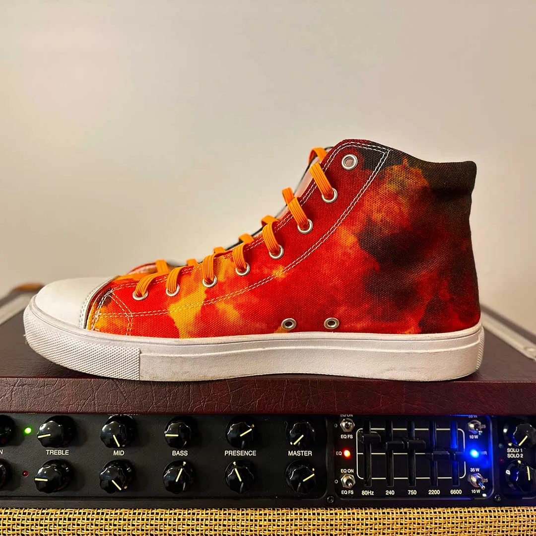 "Bomber Girl" Men's High Top Canvas Sneakers