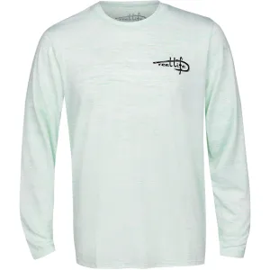 Reel Life Coastal Performance Reel Flats Fishing Long Sleeve T-Shirt- Misty Jade