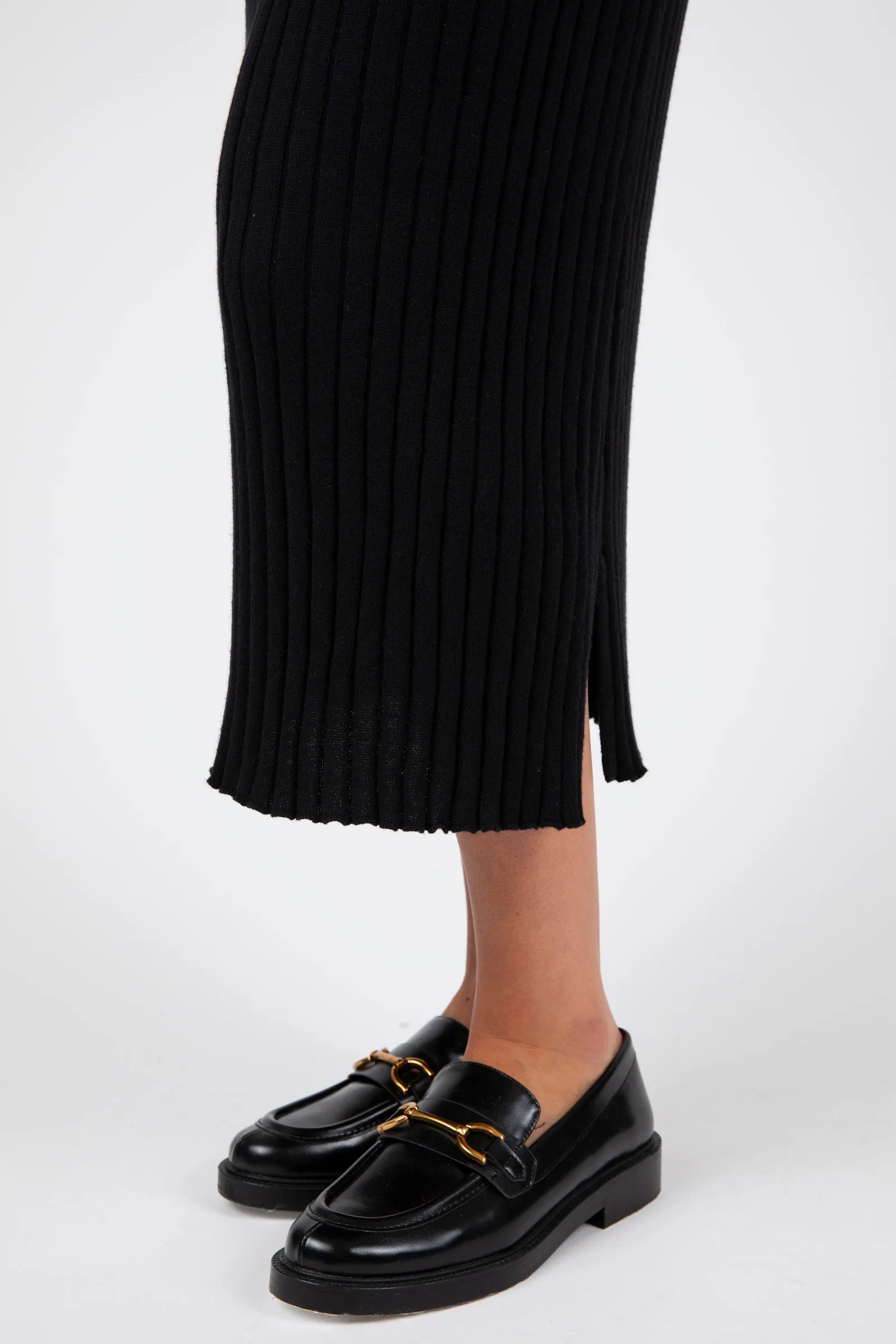 Reign Rib Skirt - Black