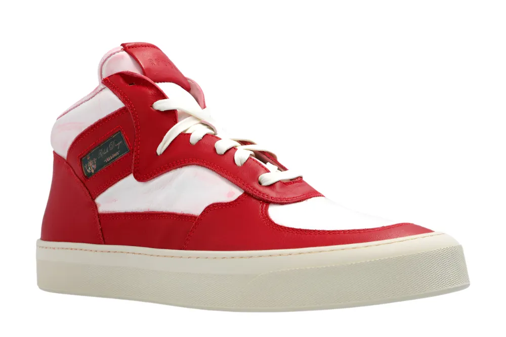 Rhude New Men's High Top Sneakers Shoes In Red