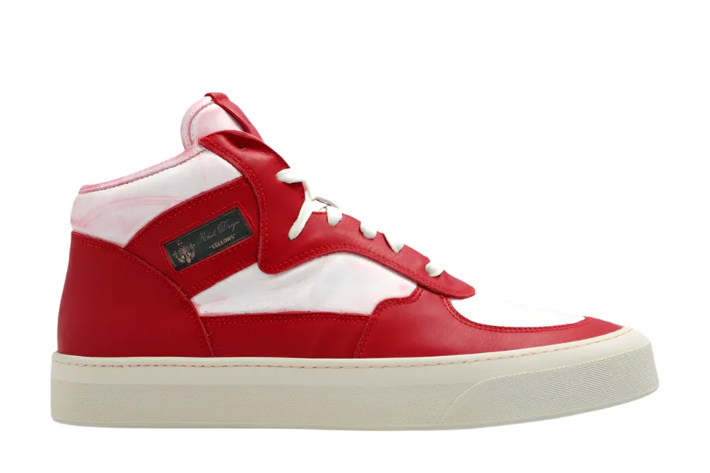 Rhude New Men's High Top Sneakers Shoes In Red