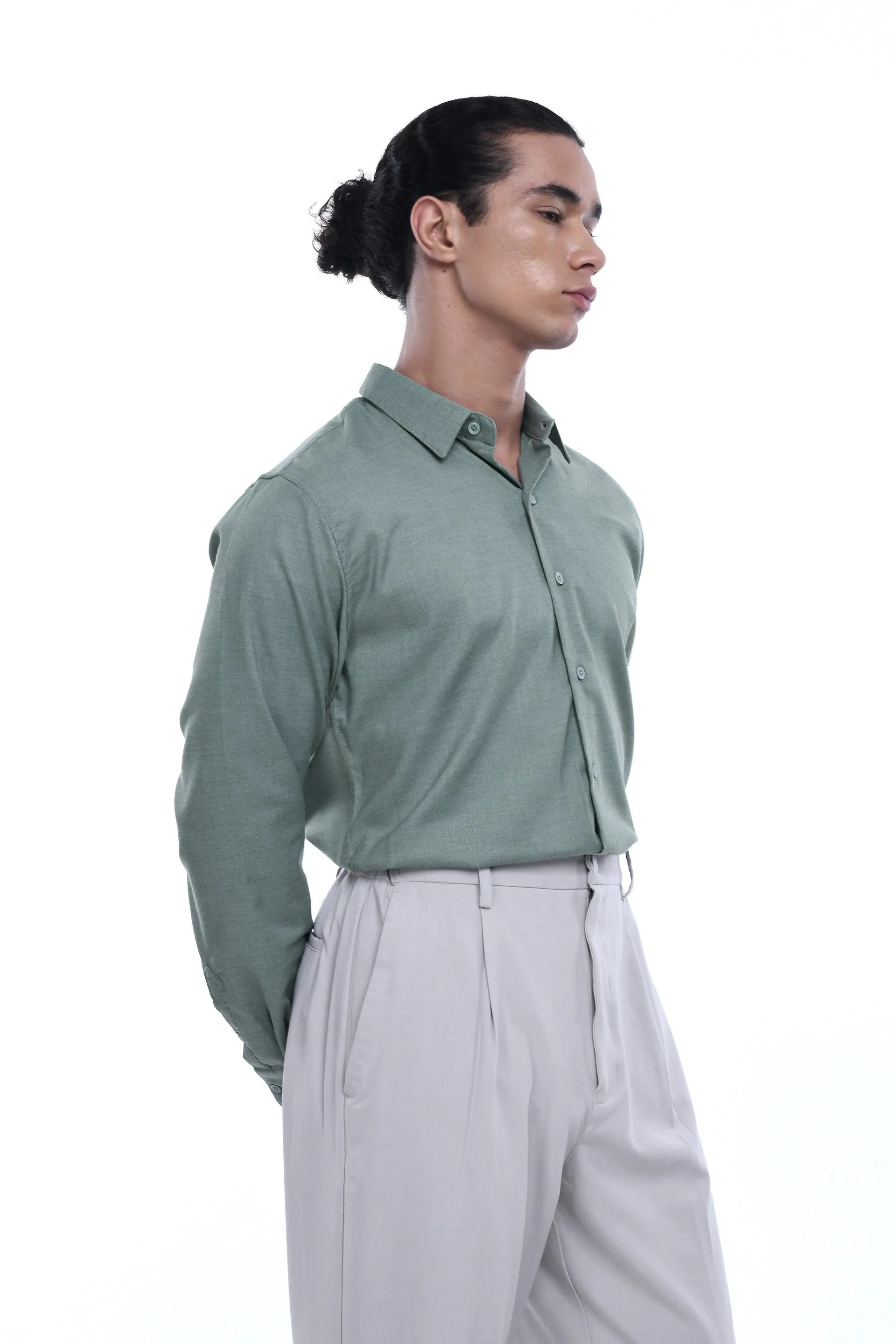 ROYAL OXFORD STRETCH SHIRT IN GREEN