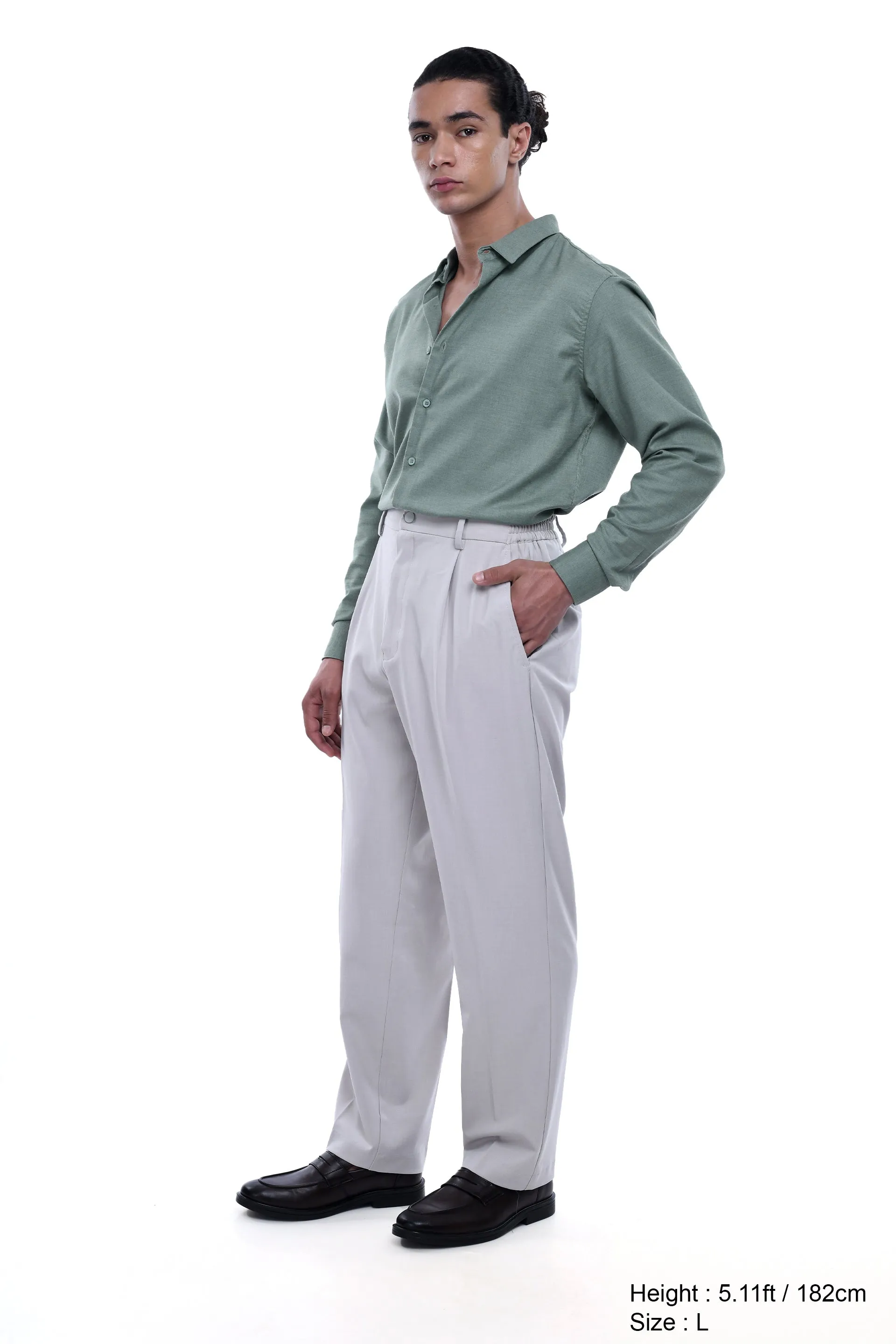 ROYAL OXFORD STRETCH SHIRT IN GREEN