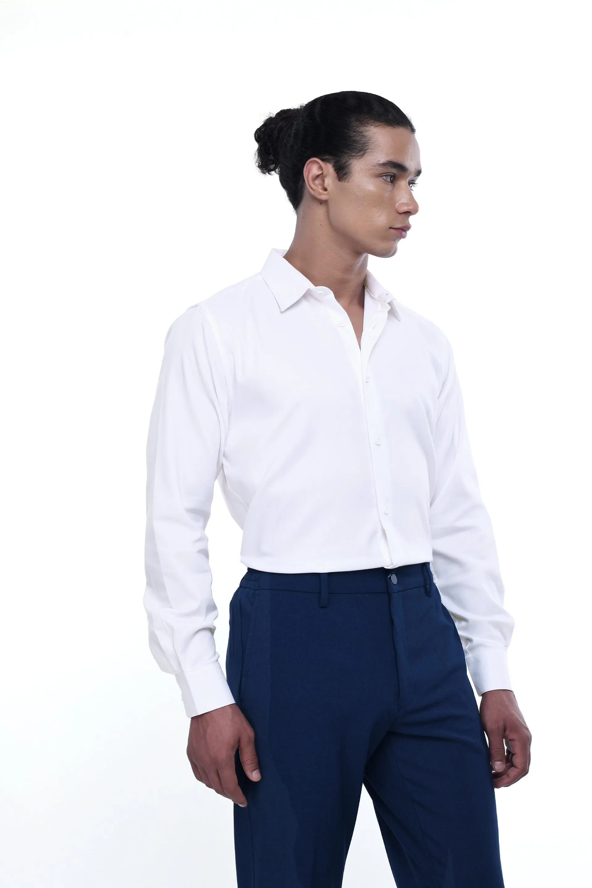 ROYAL OXFORD STRETCH SHIRT IN WHITE
