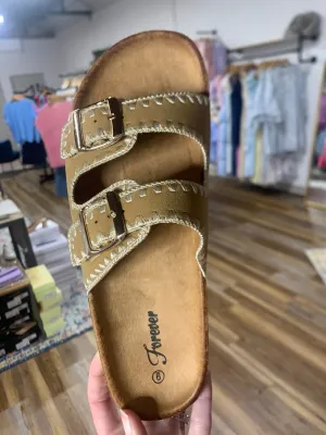 Sadie Gold Detailed Sandals