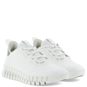 Sneaker Ecco Gruuv Suola Flessibile Pelle White/Light Grey