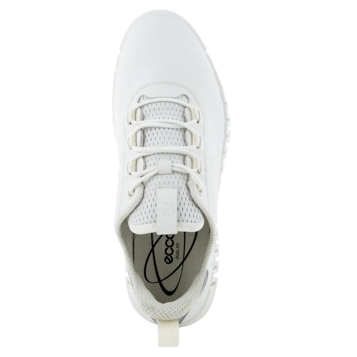 Sneaker Ecco Gruuv Suola Flessibile Pelle White/Light Grey