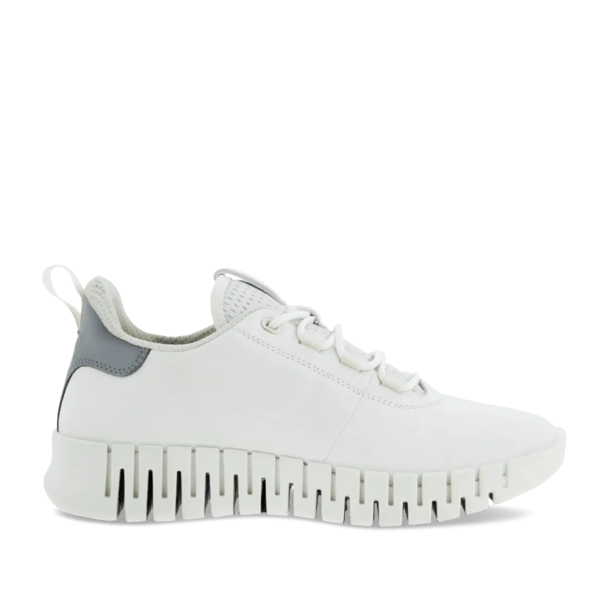 Sneaker Ecco Gruuv Suola Flessibile Pelle White/Light Grey