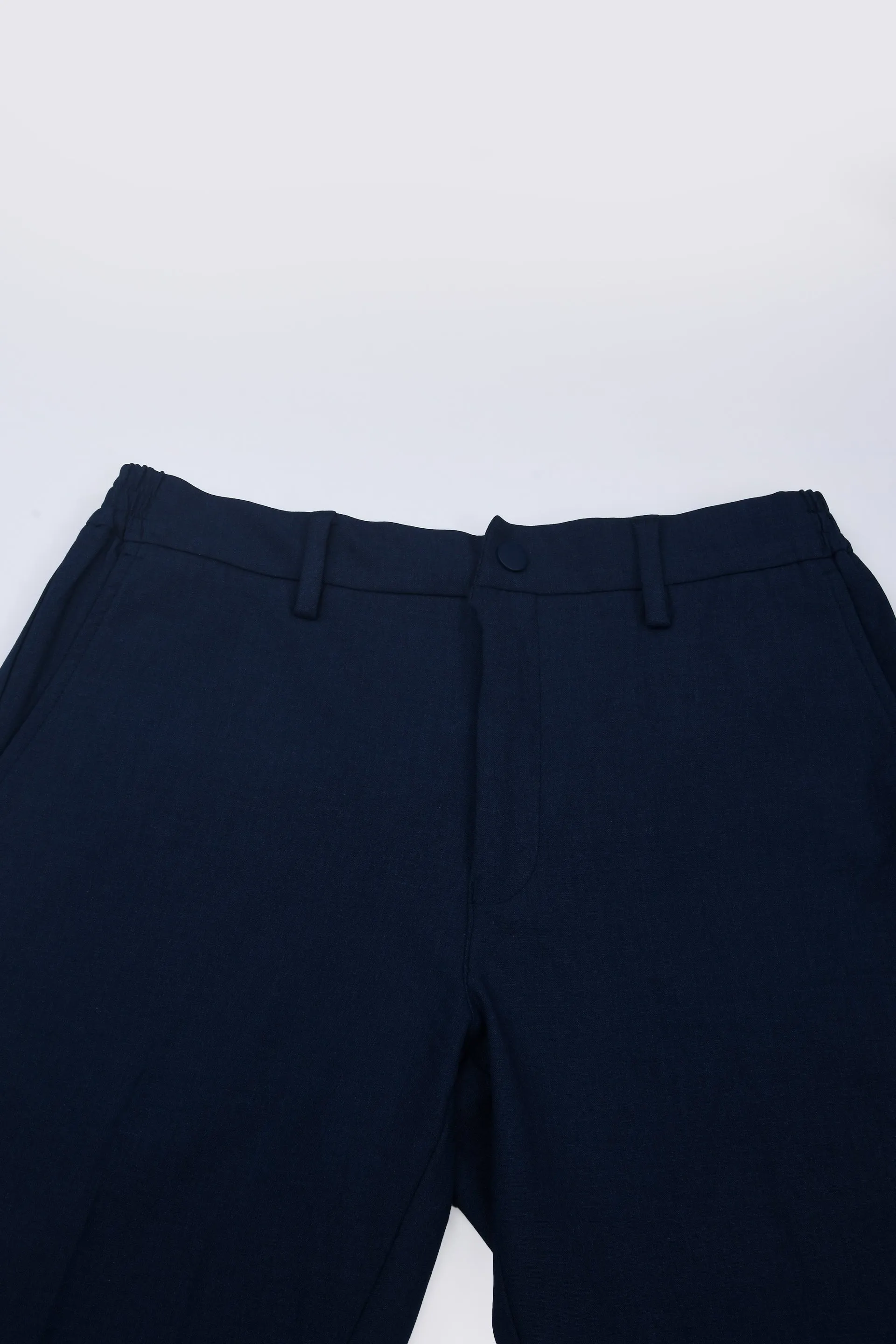SOFT IRON RELAXED TROUSERS IN BLUE