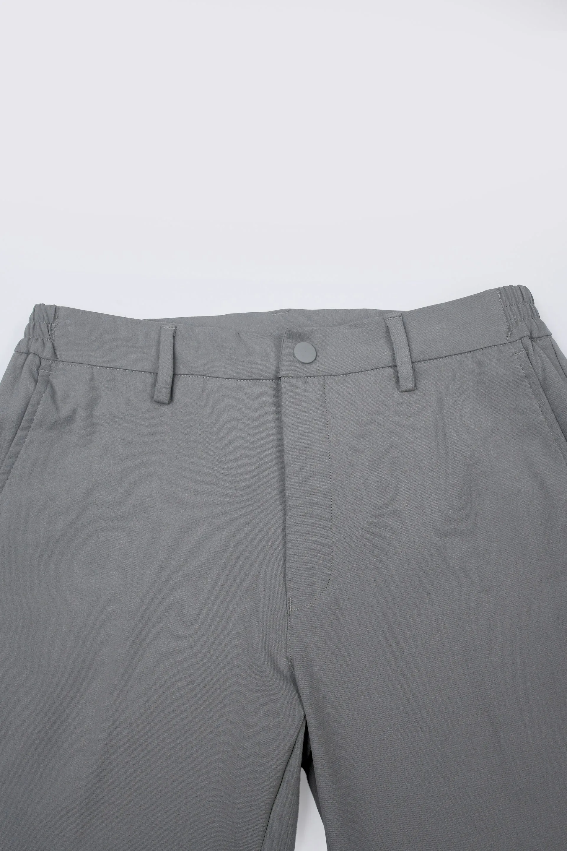 SOFT IRON TAILORED TROUSERS IN LIGHT GREY