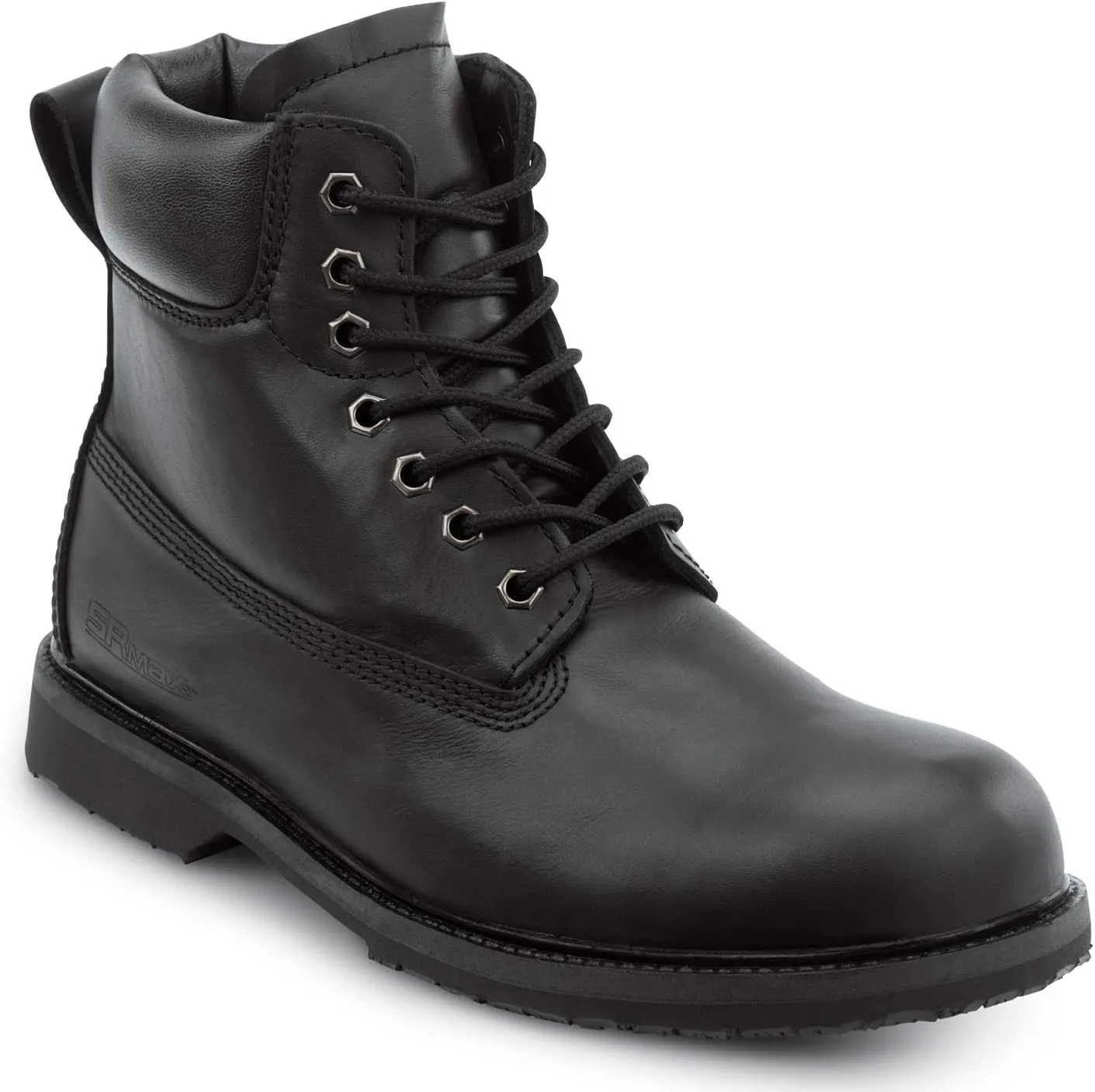 SR Max Duluth, Men's Black, 6 Inch, Waterproof, MaxTrax Slip Resistant, Soft Toe Work Boot