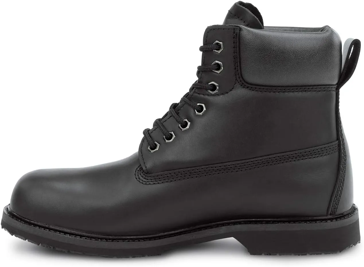 SR Max Duluth, Men's Black, 6 Inch, Waterproof, MaxTrax Slip Resistant, Soft Toe Work Boot
