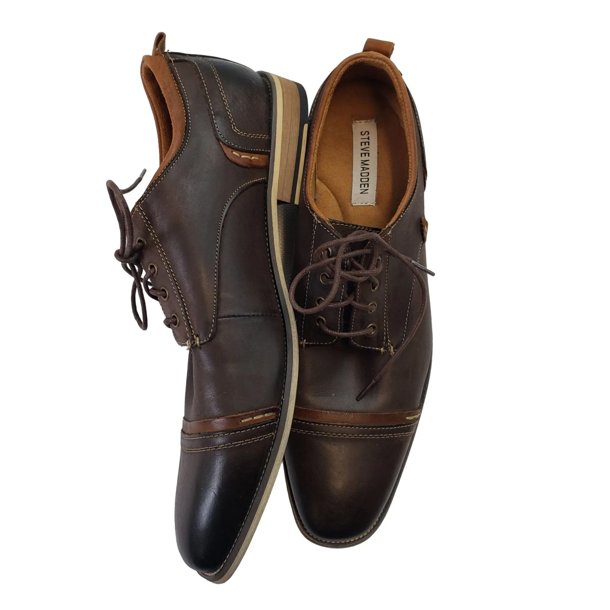 Steve Madden Krism Leather Oxford Shoes Size 12
