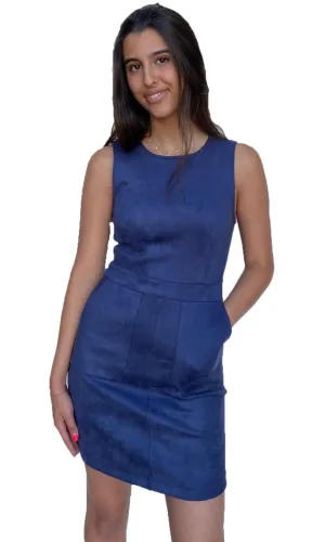 Suede Sleeveless Dress