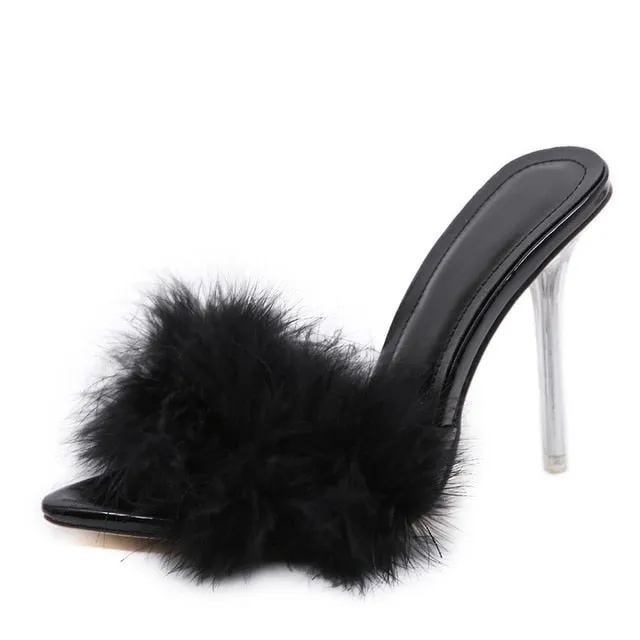 Summer Toe Furry Sandals