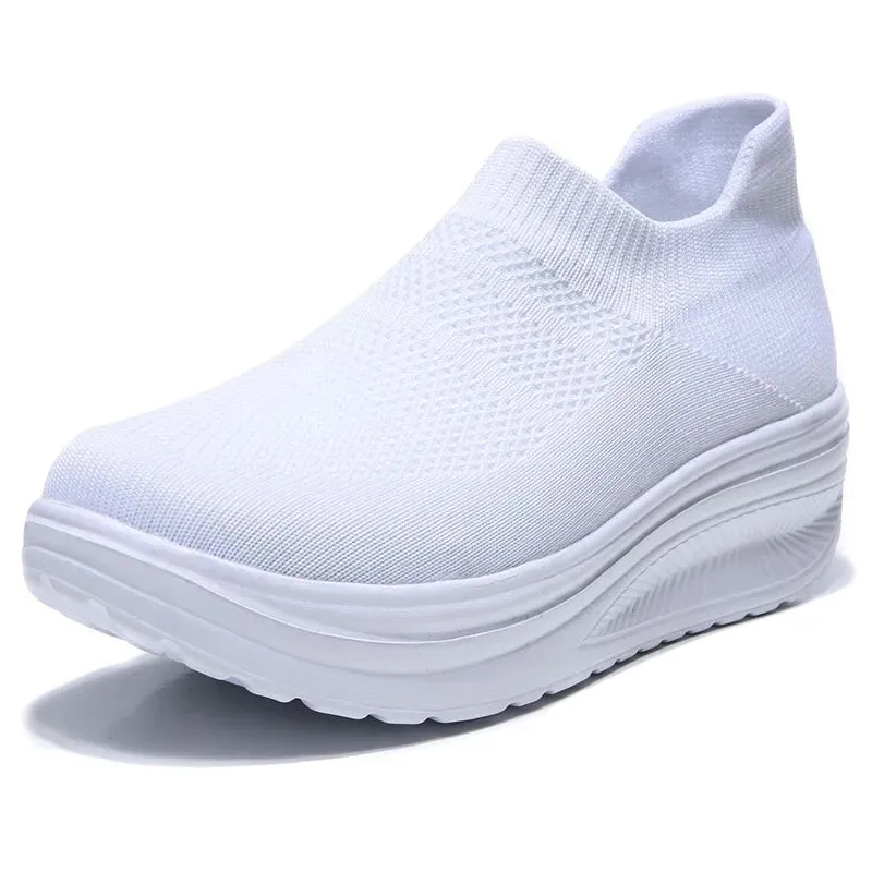 Super Light Women Shoes Summer Flying Weave Sneakers