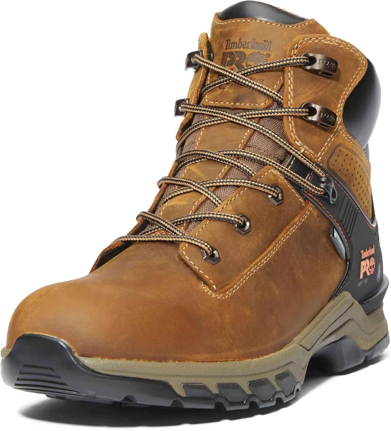 Timberland PRO Men's Hypercharge 6 Inch Soft Toe Waterproof Industrial Work Boot