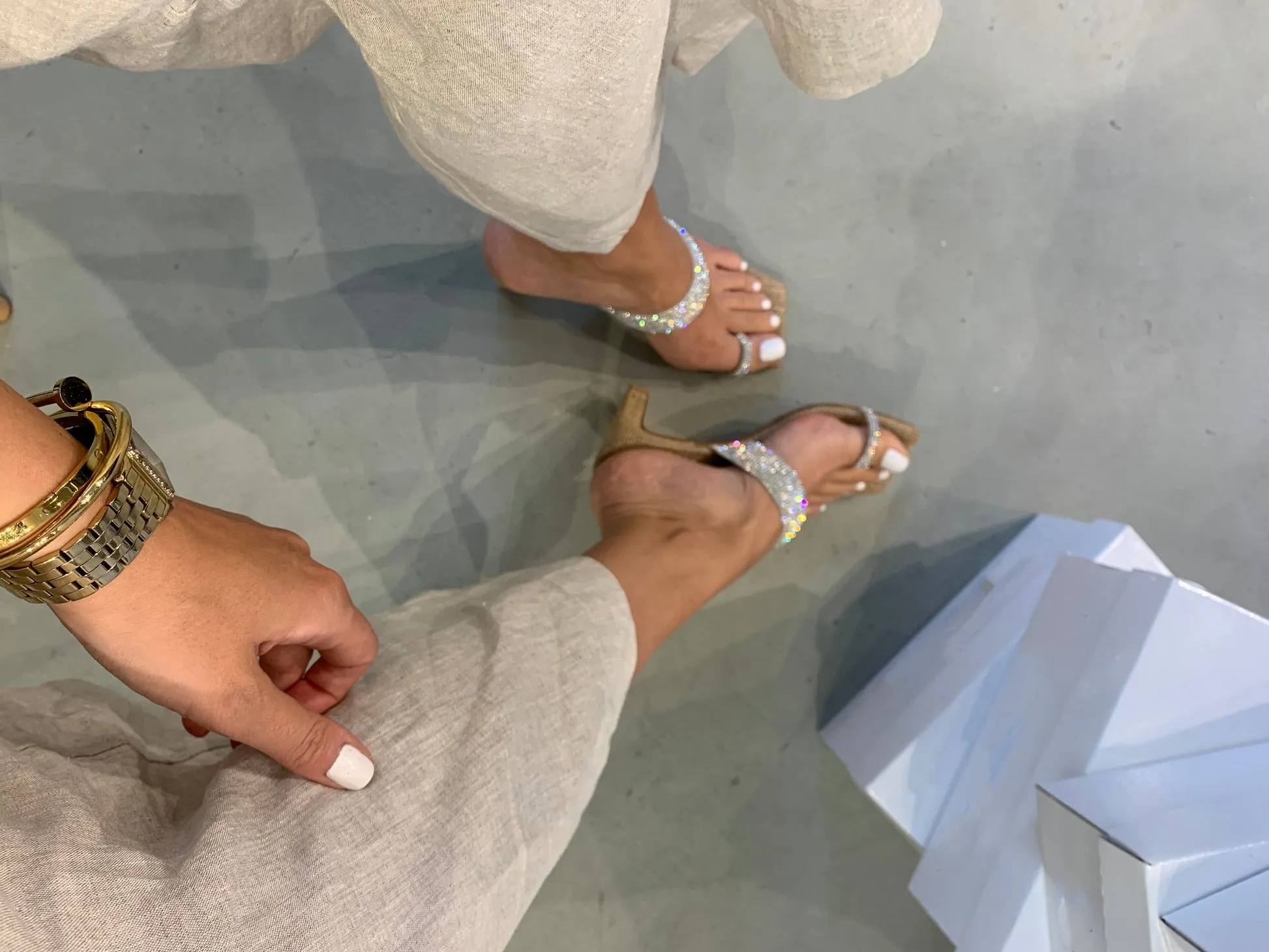 Wicker Diamond Slippers