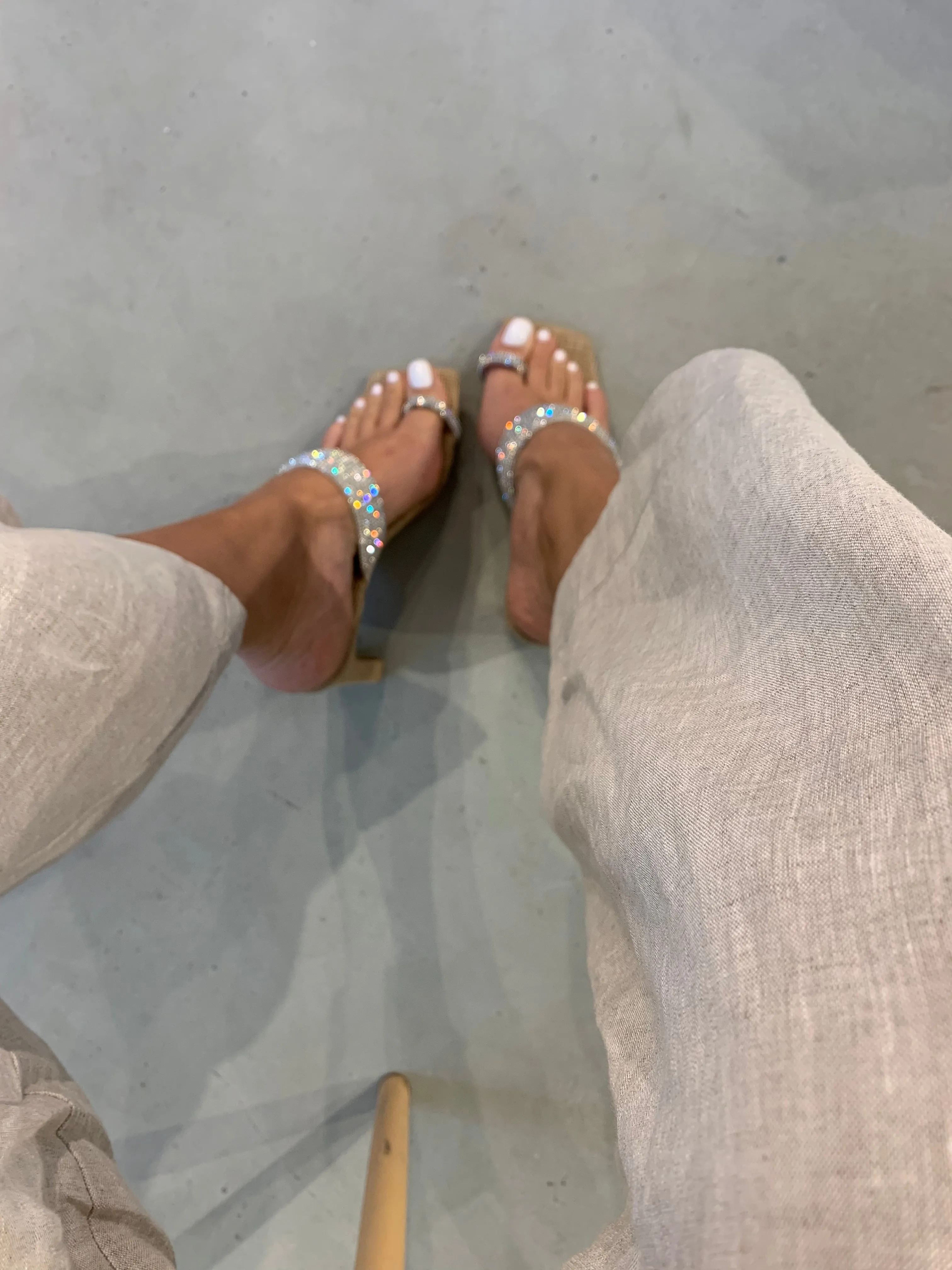 Wicker Diamond Slippers