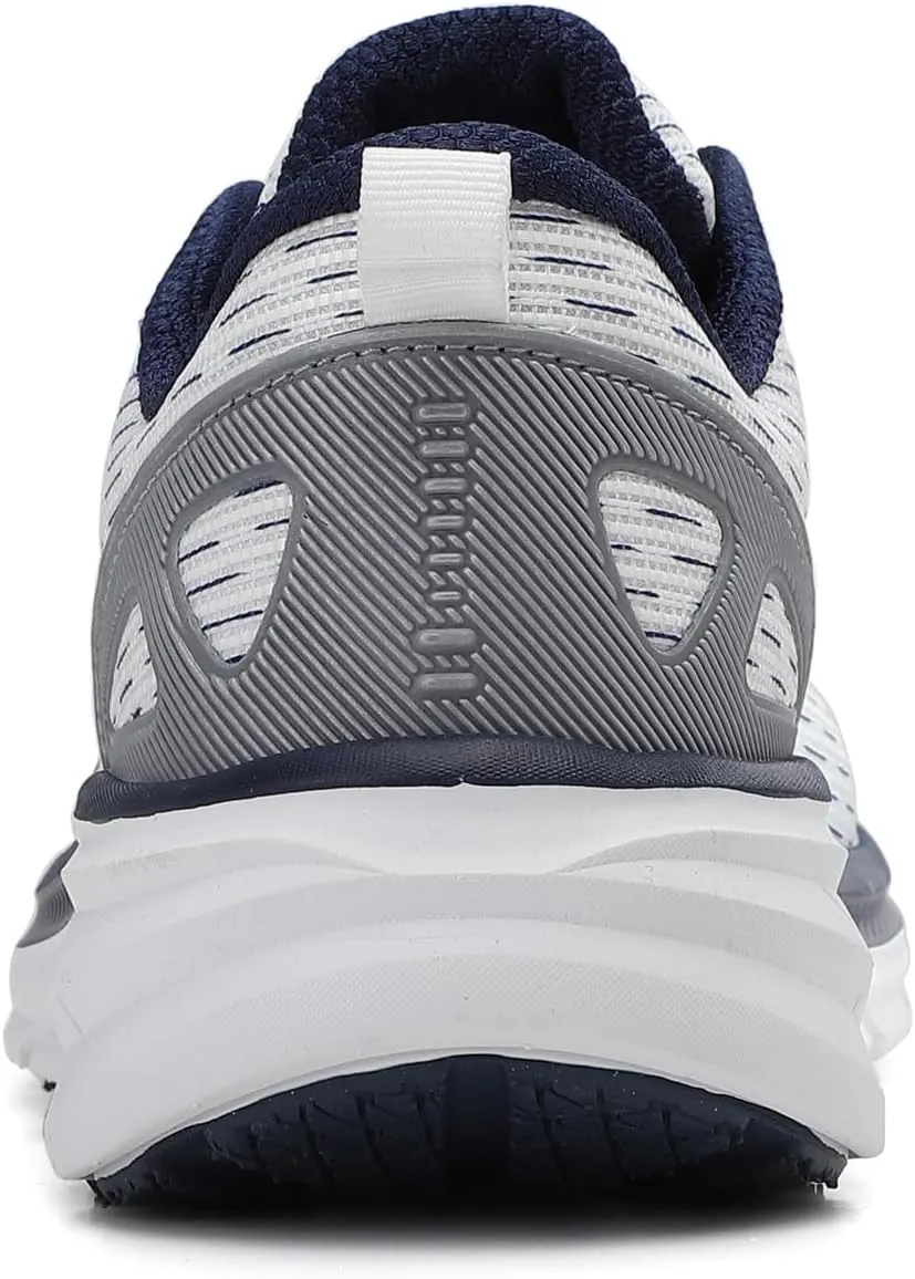 Wide Toe Box Shoes for Men | Men's Wide Walking Shoes Comfortable | Running Shoes Extra Wide Width Cushioned | Wide Sneakers Breathable for Tennis Gym WorkOut Fasciitis Swelling Bunion Plantar