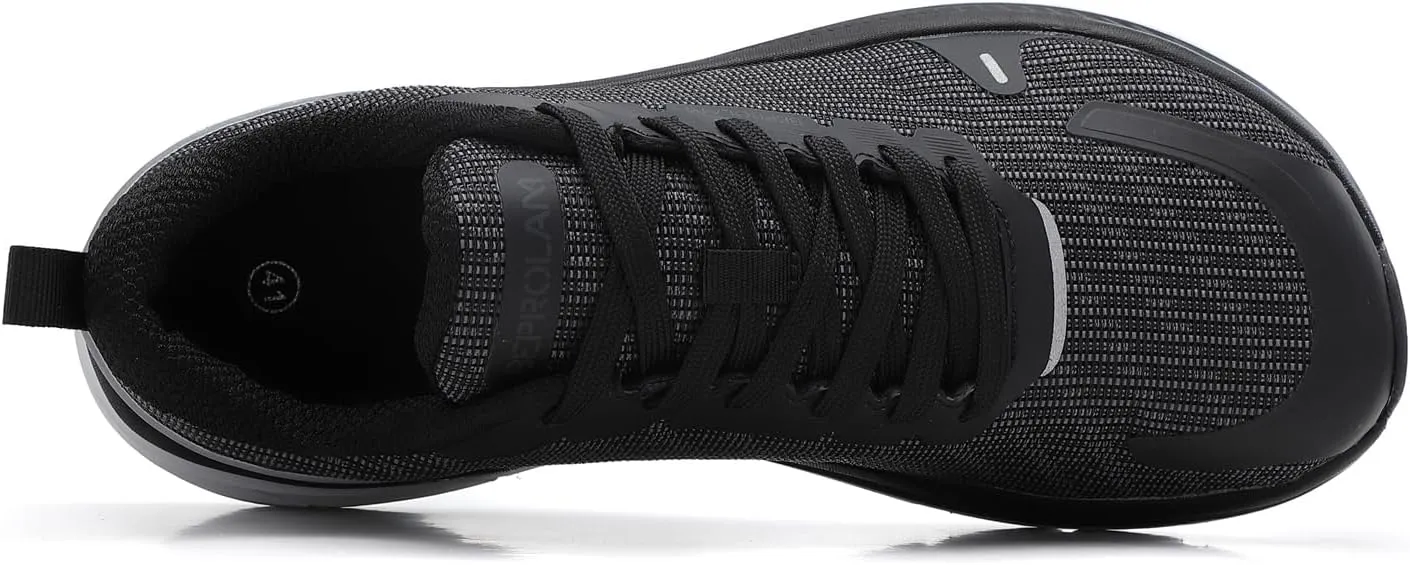 Wide Toe Box Shoes for Men | Men's Wide Walking Shoes Comfortable | Running Shoes Extra Wide Width Cushioned | Wide Sneakers Breathable for Tennis Gym WorkOut Fasciitis Swelling Bunion Plantar