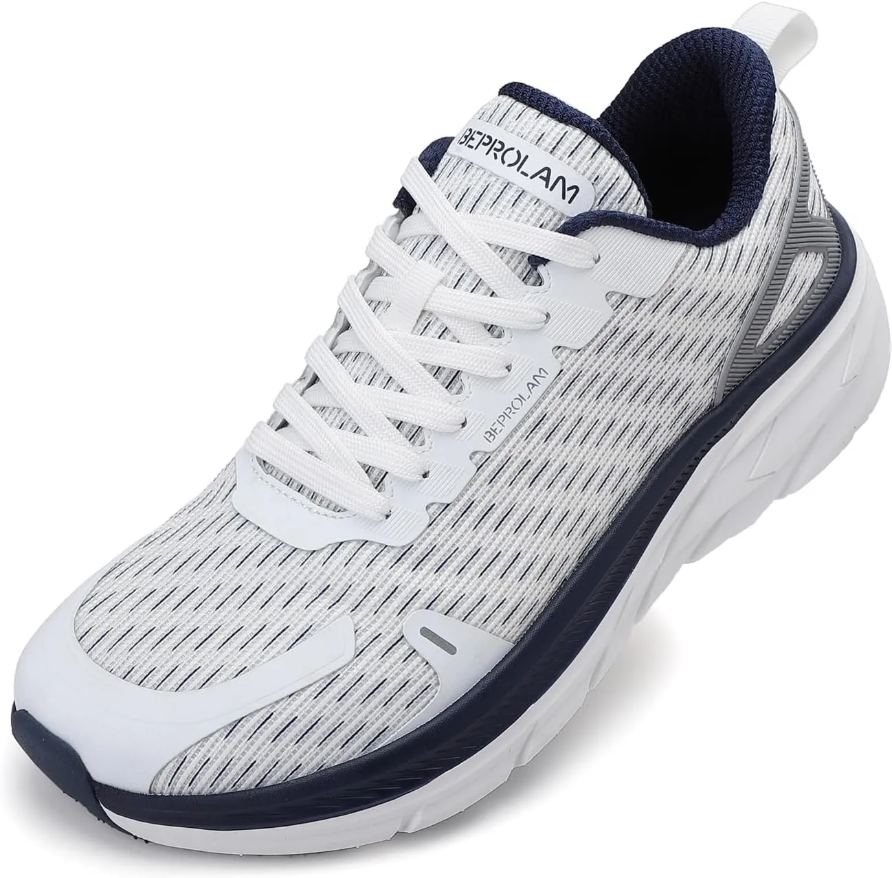 Wide Toe Box Shoes for Men | Men's Wide Walking Shoes Comfortable | Running Shoes Extra Wide Width Cushioned | Wide Sneakers Breathable for Tennis Gym WorkOut Fasciitis Swelling Bunion Plantar