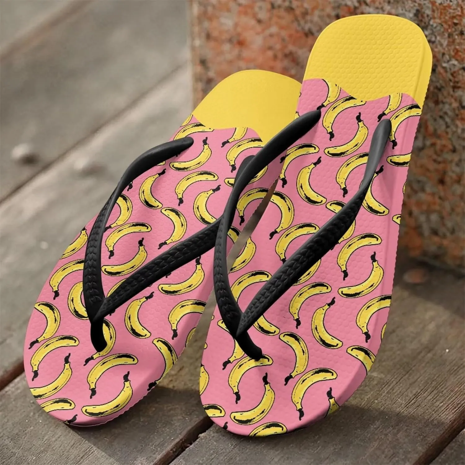 Women Flip Flops with Arch Support Yoga Mat Summer Beach Walking Comfortable Thong Sandals Slip On Indoor Outdoor