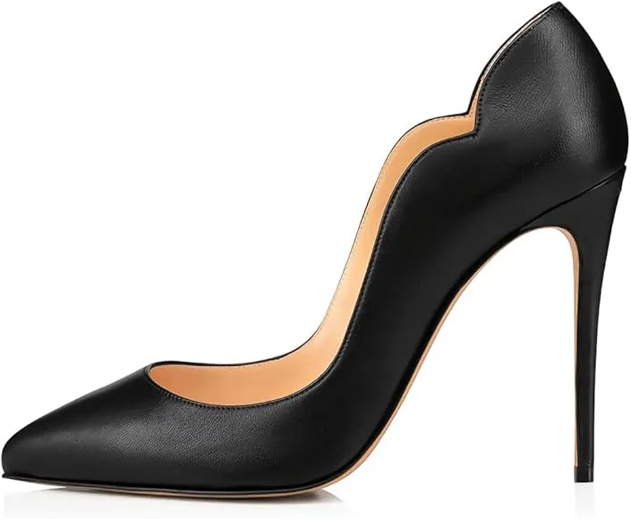 Women's Elegant & Sexy Pointed Toe Slip on Pumps Stiletto High Heels   B02875
