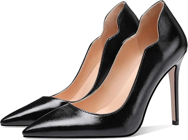 Women's Elegant & Sexy Pointed Toe Slip on Pumps Stiletto High Heels   B02875