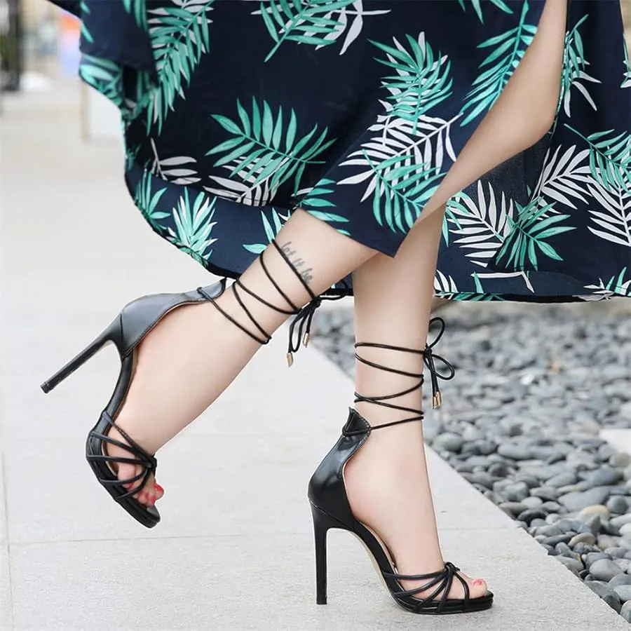 Womens Open Toe Sandals Wedding Party High Heels    B5729538