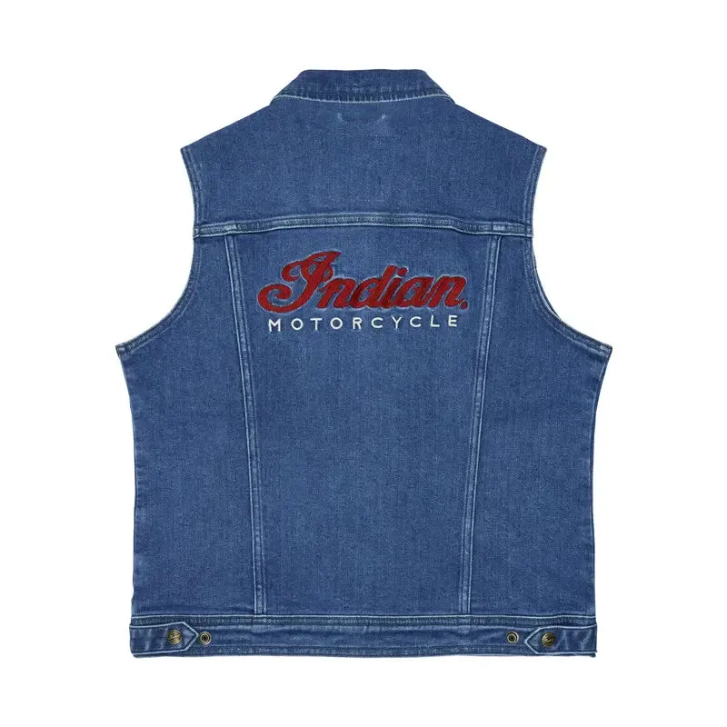 Women's Portland Denim Vest, Blue