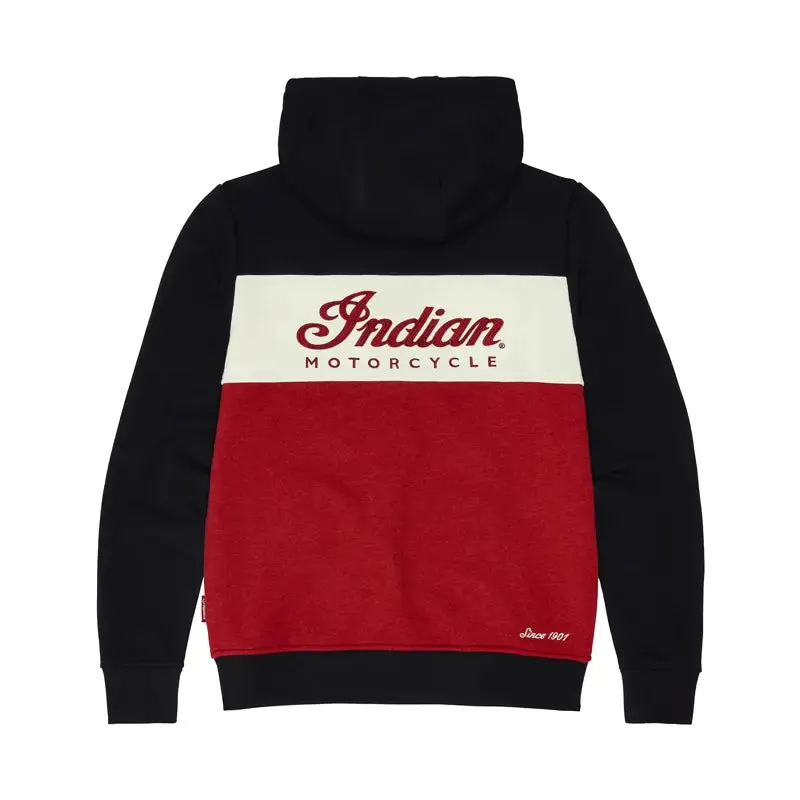 Women's Script Logo Colorblock Hoodie, Red