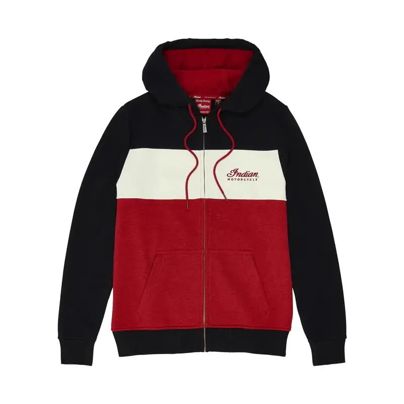Women's Script Logo Colorblock Hoodie, Red