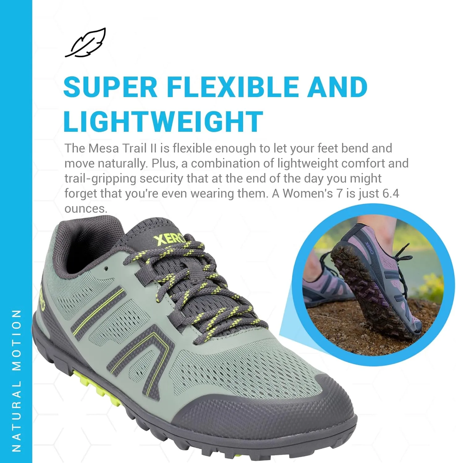 Xero Shoes Women's Mesa Trail II Barefoot Trail Run Shoe