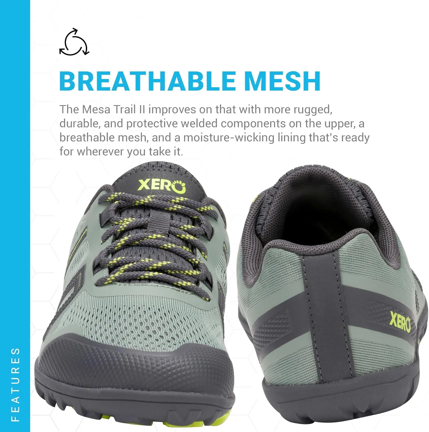 Xero Shoes Women's Mesa Trail II Barefoot Trail Run Shoe